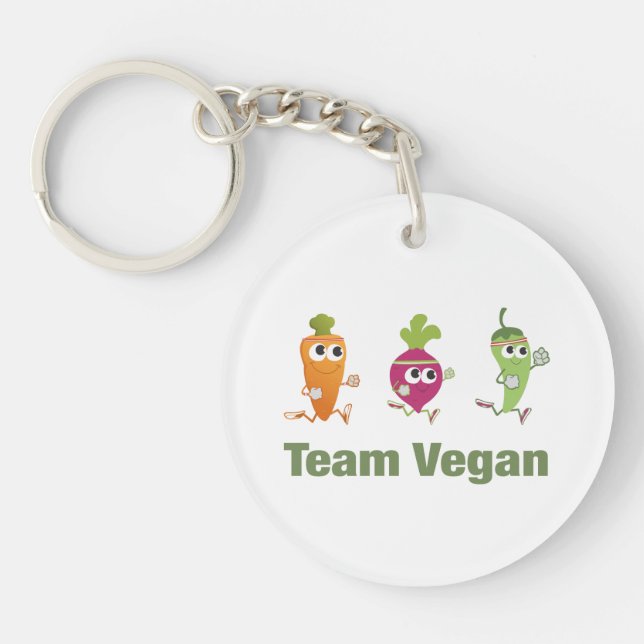 Porte-clefs Équipe Vegan (Devant)