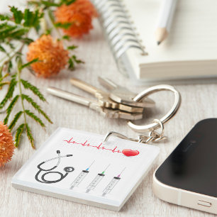 Porte-clefs Équipement médical Battement de cœur Santé