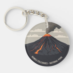 Porte-clefs Éruption du parc national des volcans d'Hawaii