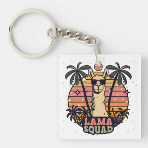 Porte-clefs Escadron de Llama Vintage cool