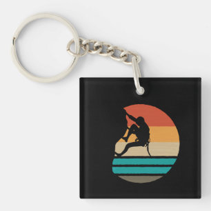 Porte-clefs Escalade Grimpeur Rétro