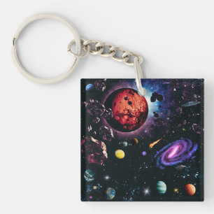 Porte-clefs espace