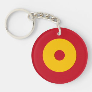 Porte-clefs Espagne drapeau pays rond rond symbole cercle symb