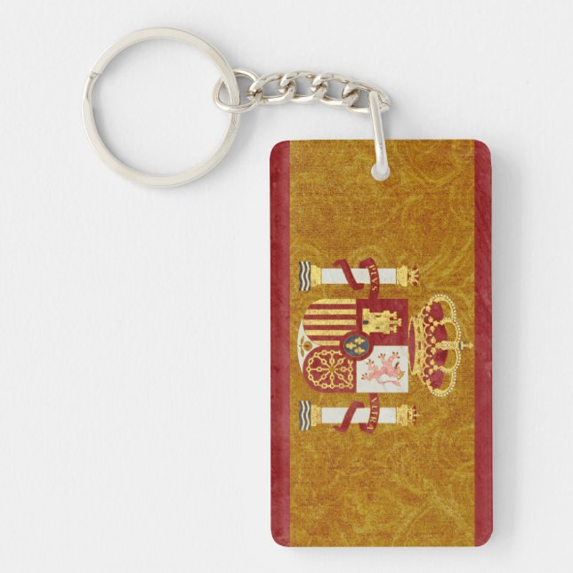 Porte-clefs Espagne Drapeau Porte - clé Souvenir (Devant)