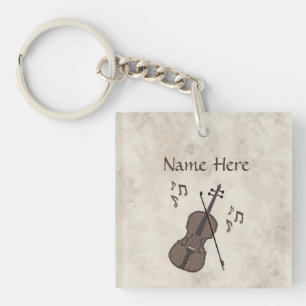 Porte-clefs Espresso Violino-Violon créé avec des grains de ca