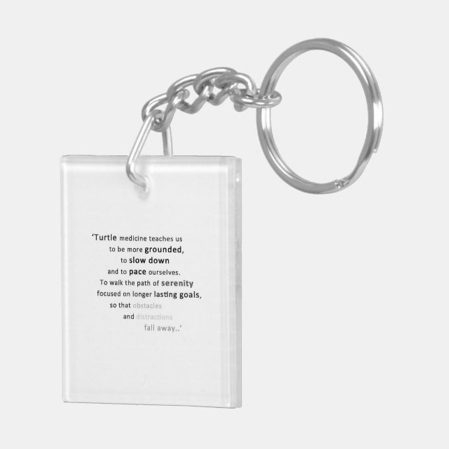 Porte-clefs Esprit de tortue (Dos droit)