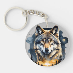 Porte-clefs Esprit du loup sauvage 2