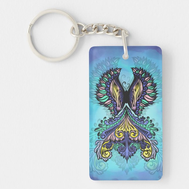 Porte-clefs Esprit mystique papillon (Devant)