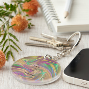 Porte-clefs Esthétique holographique