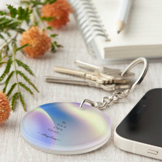 Porte-clefs Esthétique holographique