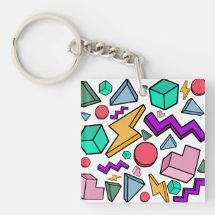 Porte-clefs Esthétique Rétro Vintage 80s