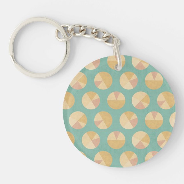 Porte-clefs Étape motif orange et vert de | de Geo de (Devant)
