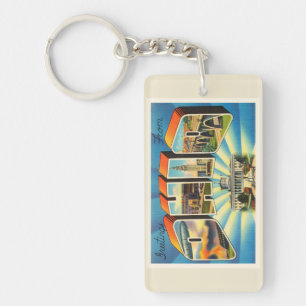 Porte-clefs État de vieux souvenir de Vintage voyage d'Ohio #