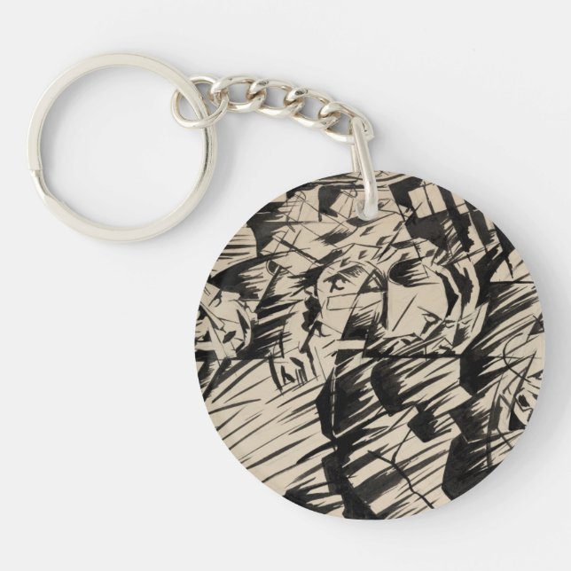 Porte-clefs États d'esprit ceux qui vont (Devant)