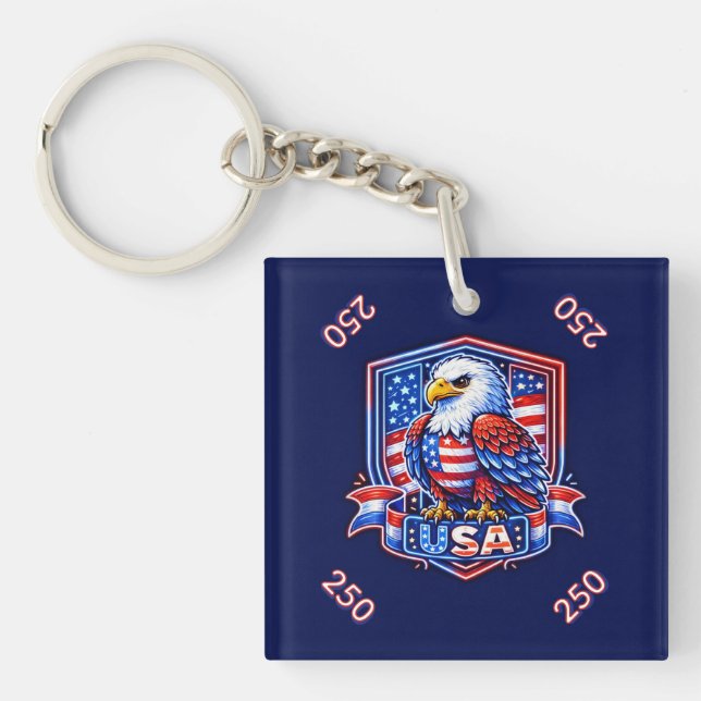 Porte-clefs États-Unis 250 (Devant)