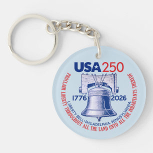 Porte-clefs États-Unis 250 - 1776-2026 - Cloche de la Liberté
