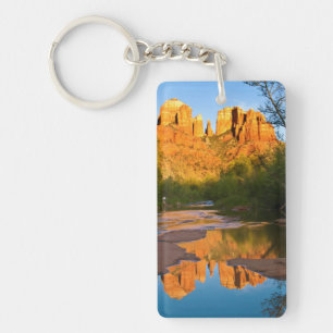 Porte-clefs États-Unis, Arizona. Cathedral Rock au coucher du