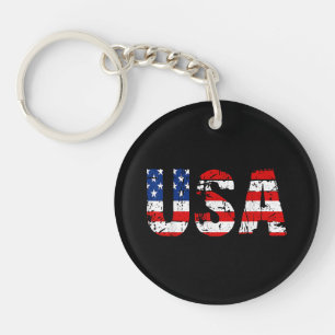 Porte-clefs États-Unis Drapeau américain Drapeau US National P