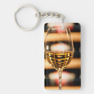 Porte-clefs États-Unis, Washington, Walla Walla. Verre à vin