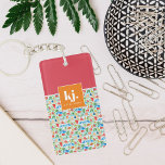 Porte-clefs Été amusant Monogramme élégant<br><div class="desc">Personnalisez-le pour n'importe quel membre de la famille, ami, collègue, enseignant, etc., pour créer un cadeau unique pour les anniversaires, anniversaires, mariages, Noël, Valentines ou n'importe quel jour vous voulez montrer combien il ou elle signifie pour vous. Ce gardien fait un merveilleux cadeau pour toute occasion : jour de la...</div>