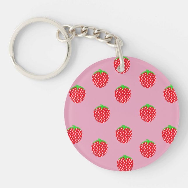 Porte-clefs Été Merveilleux aux Fruits Rouges (Devant)