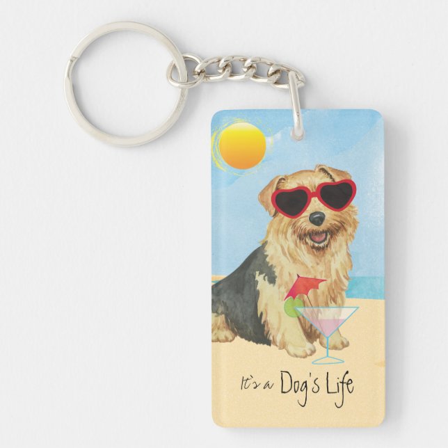Porte-clefs Été Norfolk Terrier Porte - clé (Devant)