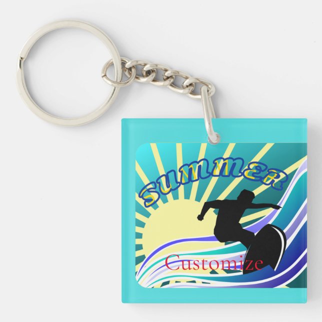Porte-clefs Été Surf Fun Thunder_Cove (Devant)