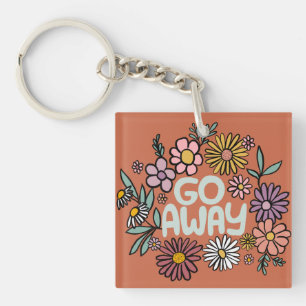 Porte-clefs ÉTEINDRE Funny Floral mignon Daisy Daisy Dessin À