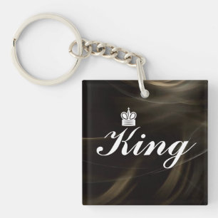 Porte-clefs Étiquette de clé royale audacieuse pour homme cade