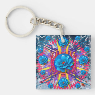 Porte-clefs Étoile de Fleur