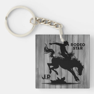 Porte-clefs Étoile de Rodéo Personnalisée