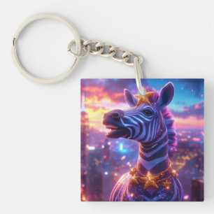 Porte-clefs Étoiles sur bandes avec ZEBRA ZANZIBAR