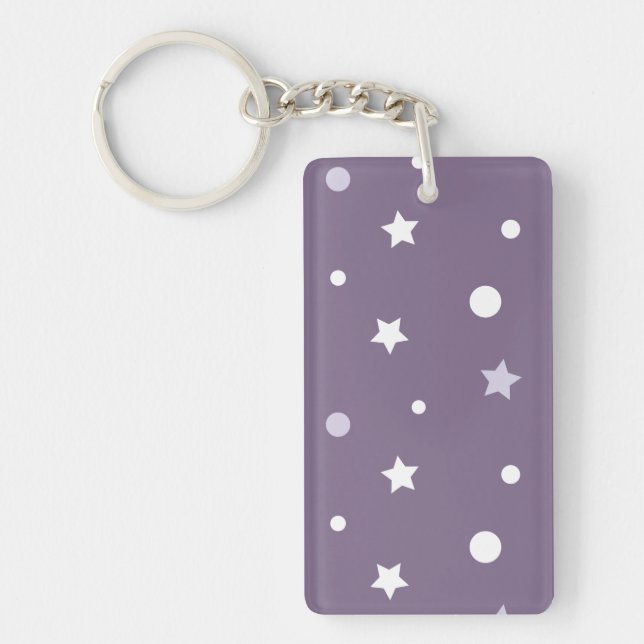 Porte-clefs Étoiles violettes (Devant)