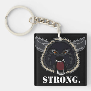 Porte-clefs Être Fort Comme un Loup