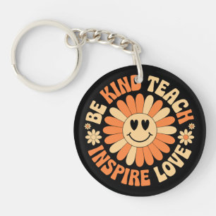 Porte-clefs Être gentil Enseigner Inspirer l'amour - Enseignan