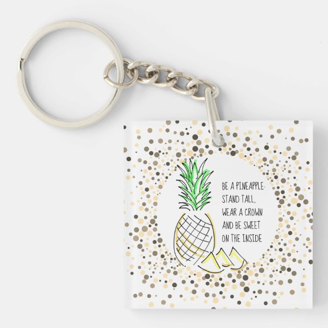 Porte-clefs Être un ananas (Devant)
