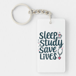 Porte-clefs Étude de sommeil Sauver des vies Conception Médica
