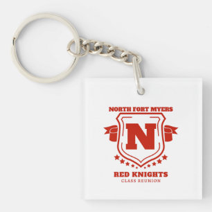 Porte-clefs Étudiants du lycée North Fort Myers (deux tonalité