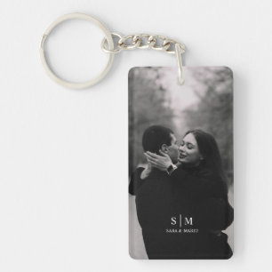 Porte-clefs Étui iPhone avec photo de couple personnalisée