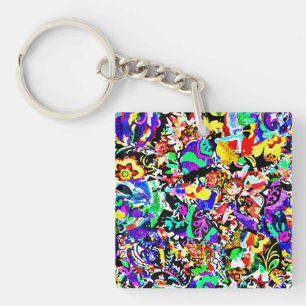 Porte-clefs Étui pour iPad air avec peinture abstraite colorée