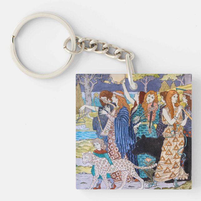 Porte-clefs Eugene Grasset - Panneau Décoratif Harmonie (Devant)