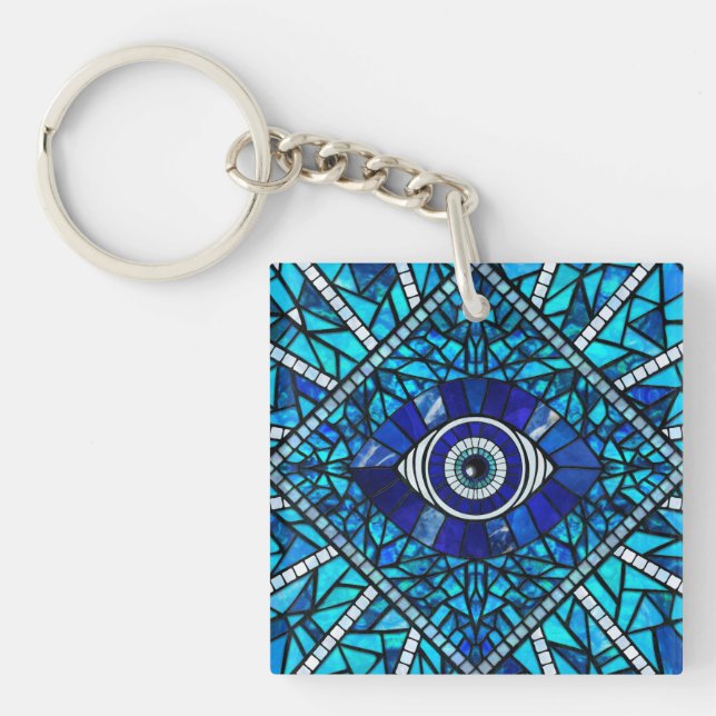 Porte-clefs Evil Oeil Amulet Mosaic Art (Devant)