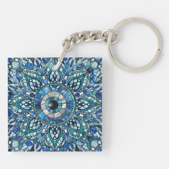 Porte-clefs Evil Oeil Amulet Mosaic Art (Dos)