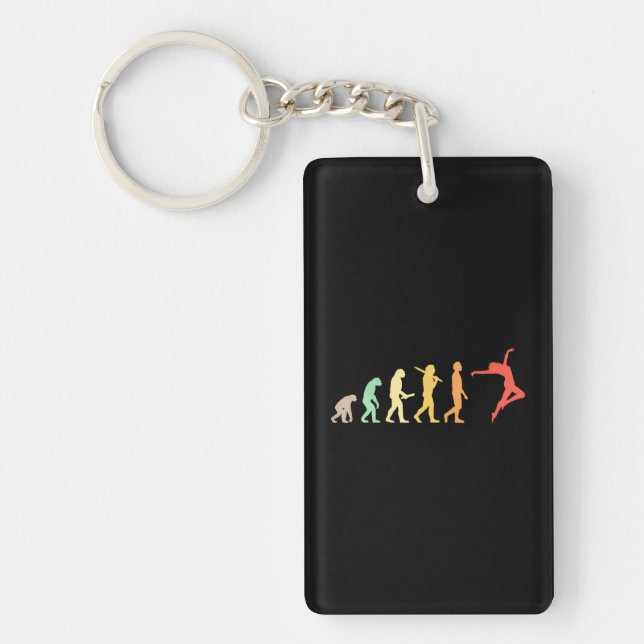 Porte-clefs Évolution De La Danse Pour Les Danseurs (Devant)