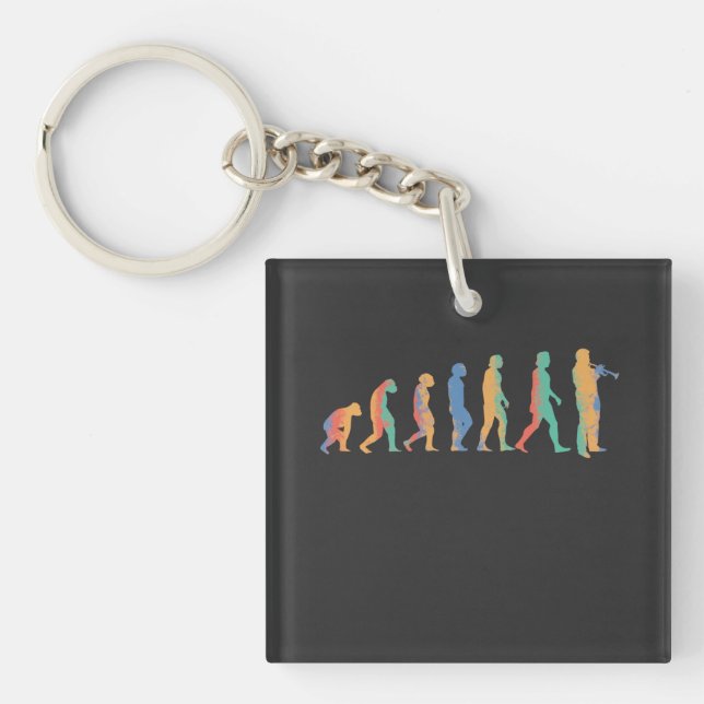 Porte-clefs Évolution de la trompette (Devant)