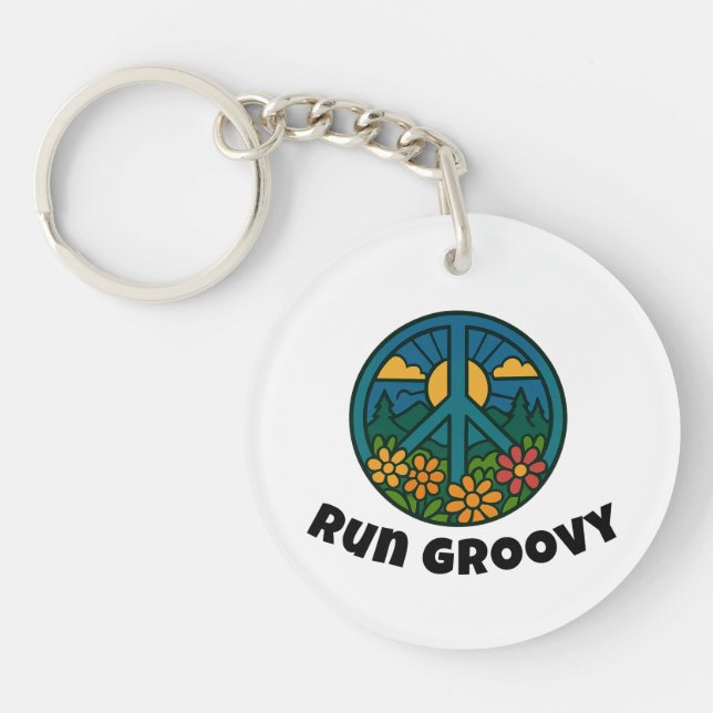 Porte-clefs Exécutez Groovy (Devant)