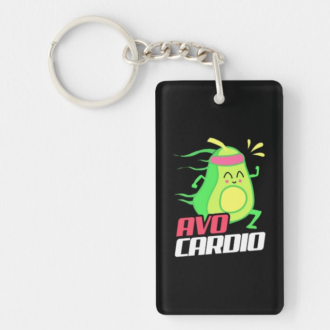 Porte-clefs Exercice cardio Avocado (Devant)