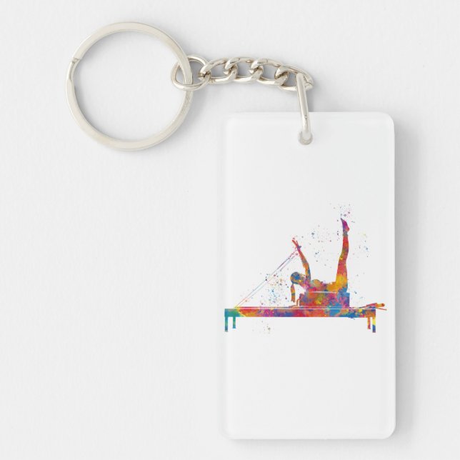 Porte-clefs exercice de gymnastique (Devant)