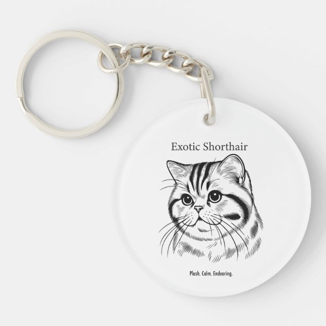 Porte-clefs Exotic Shorthair Portrait (Devant)