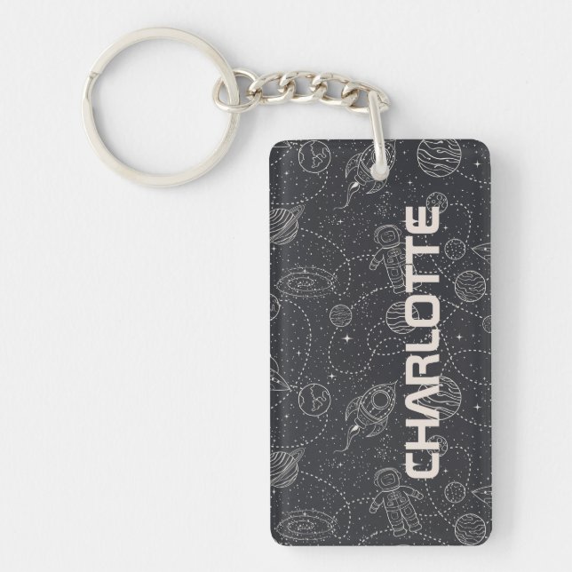 Porte-clefs Exploration de l'espace Galaxy Universe Star Perso (Devant)
